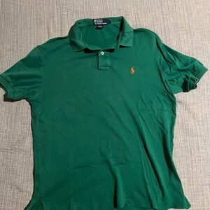 Ralph Lauren Green Polo Shirt Classic Style